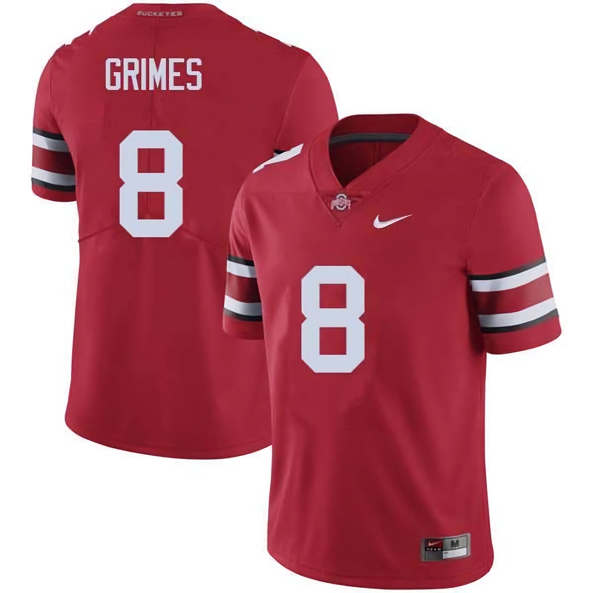 Trevon Grimes Ohio State Buckeyes Men's NCAA #8 Nike Red College Stitched Football Jersey NKZ4756CM